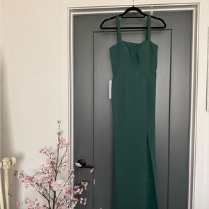 Source Unknown Forest Green Maxi Dress
